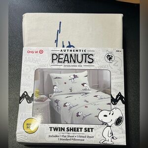 Peanuts Twin Sheet Set New